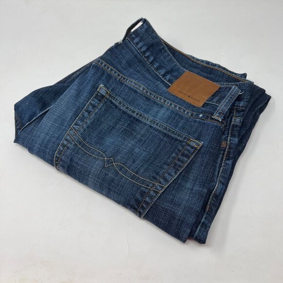 Lucky Brand Denim Blue Jeans Size 38X32 Straight Leg 221 Original Straight - Picture 1 of 6
